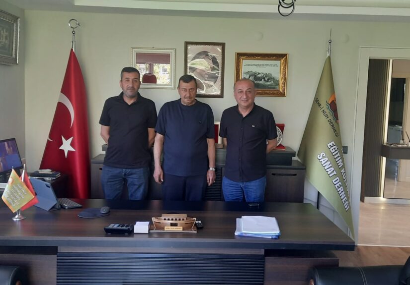 İş Adamlarımızdan Sayın Turgut BİRLİK ve Uğur TATAR’dan Derneğimize Ziyaret